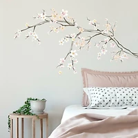 RoomMates Cherry Blossom Branch Decals with 3D Embellishments