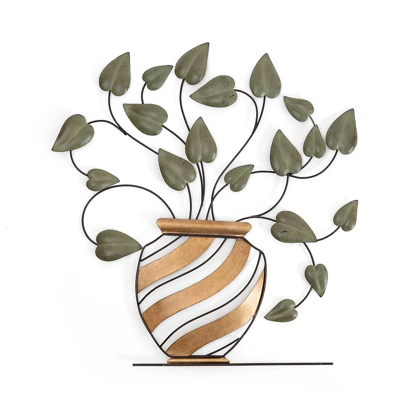 Habitat Decor 30" Betel Botanical Metal Wall Art