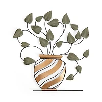 Habitat Decor 30" Betel Botanical Metal Wall Art