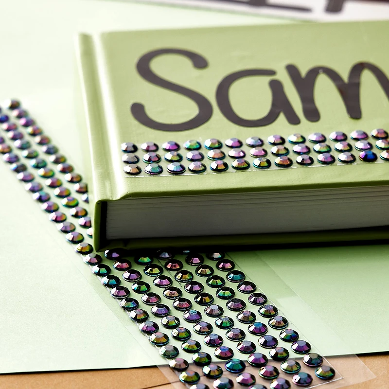 12 Pack: Black AB Bling Sticker by Recollections™