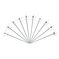 Dritz® White Star Flat Head Pins With Numbers & Directional Arrows, 115ct.