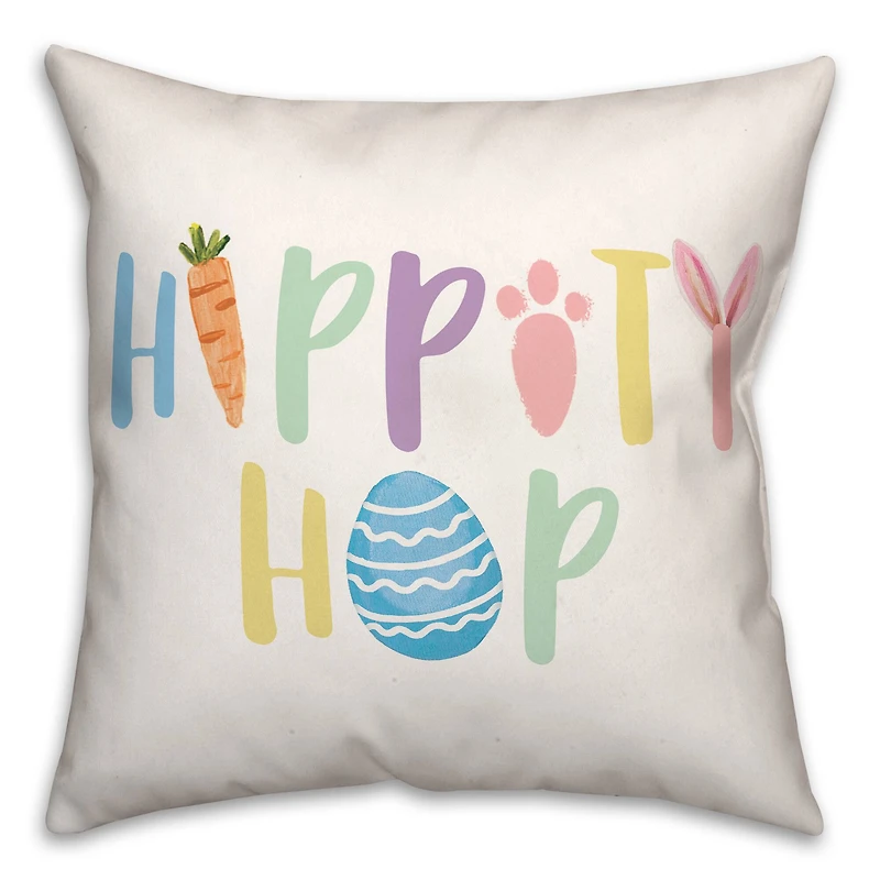 Hippity Hop 18" x 18" Throw Pillow