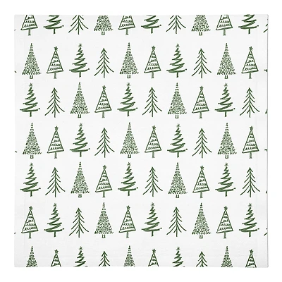 Doodle Tree 10x10 Cotton Twill Napkin