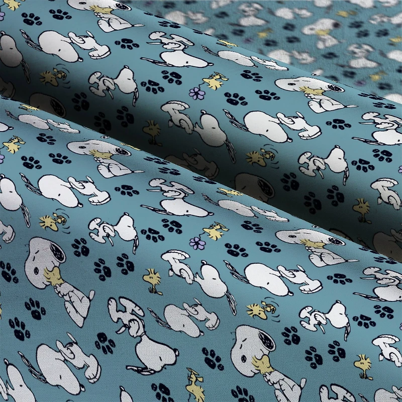 Peanuts® Snoopy & Woodstock Playing Cotton Fabric