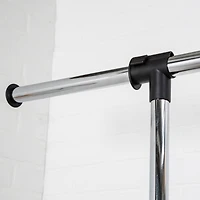 Honey Can Do Adjustable Rolling Metal Double Clothes Rack