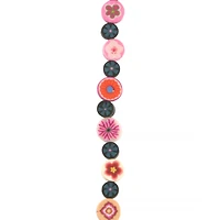 Mixed Flower Clay Disc Beads by Bead Landing™