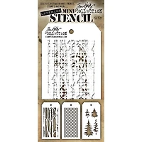 Stampers Anonymous Tim Holtz® Mini #21 Layering Stencil Set