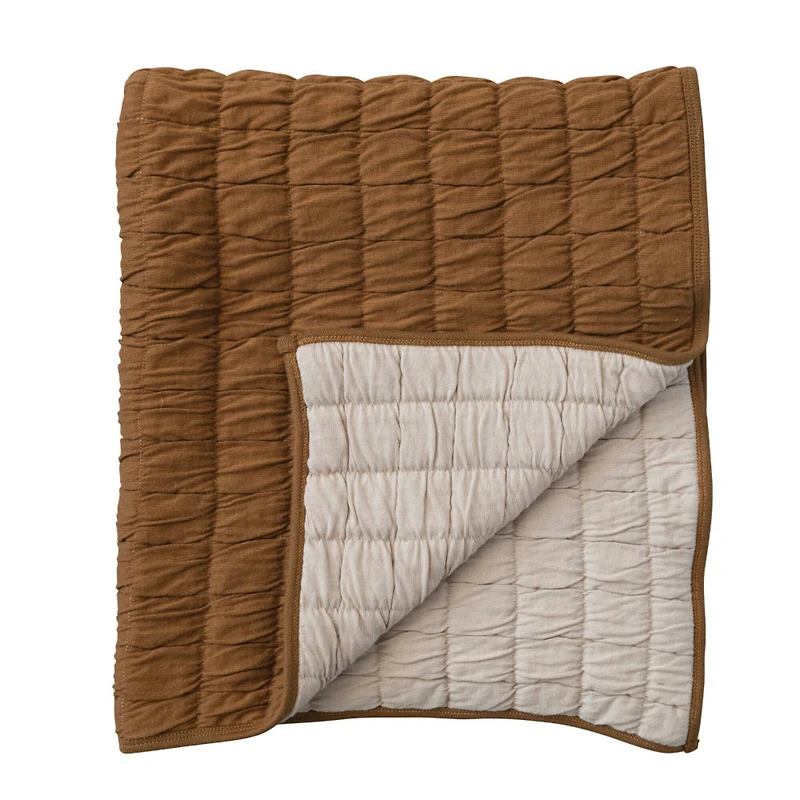 Hello Honey® Brown Reversible Quilted Baby Blanket