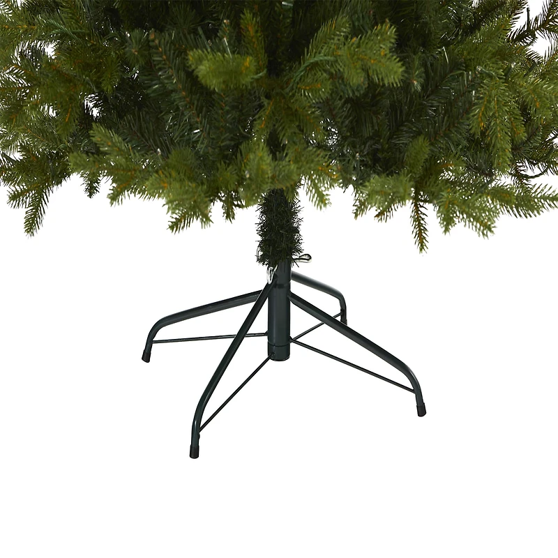 7ft. Pre-Lit Belgium Fir Artificial Christmas Tree, Clear LED Lights