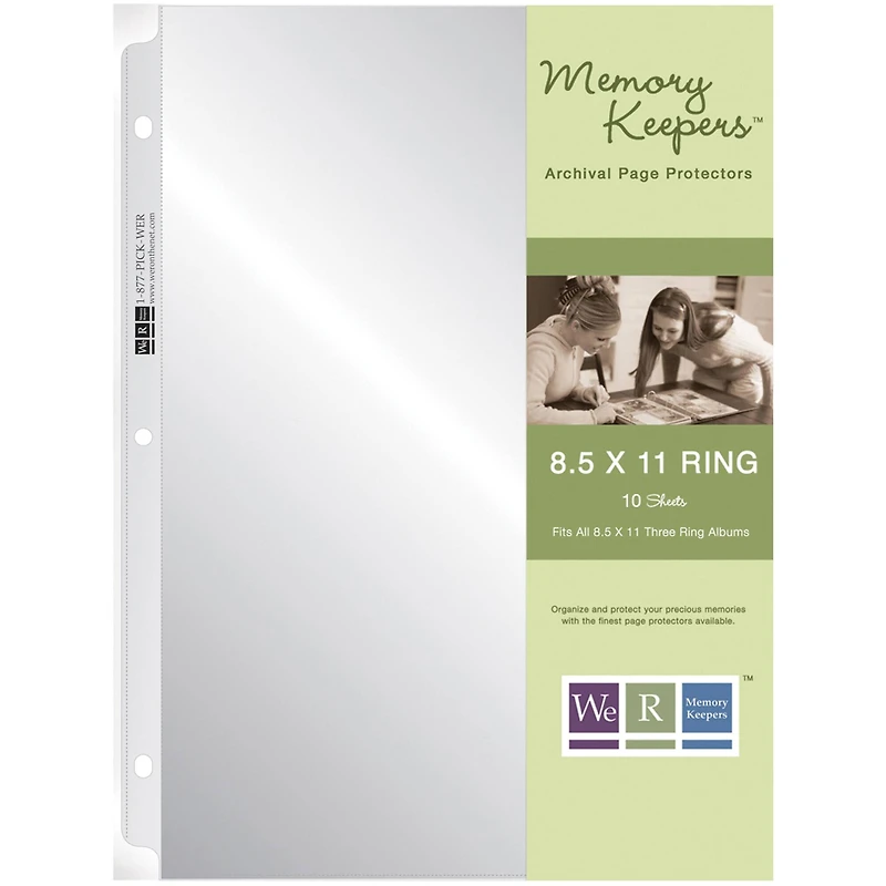 We R Memory Keepers® 8.5" x 11" Ring Page Protectors, 10ct.