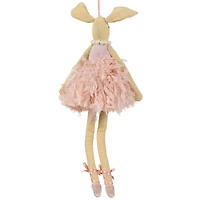 13" Plush Ballerina Bunny Easter Wall Decoration