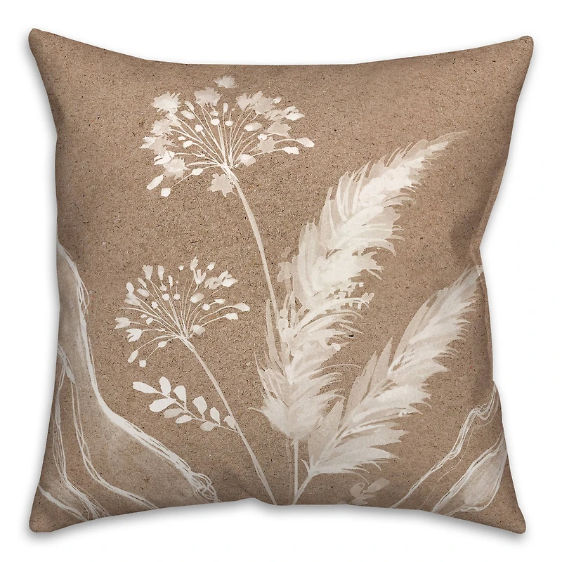 Boho Botanicals 18" x 18" Indoor/Outdoor Pillow