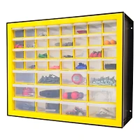 IRIS® Yellow & Black 44-Drawer Parts Cabinet