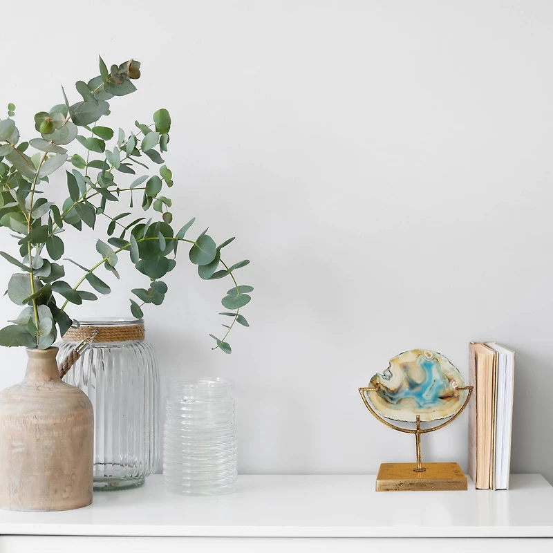 Hello Honey® Blue Agate Decor on Stand