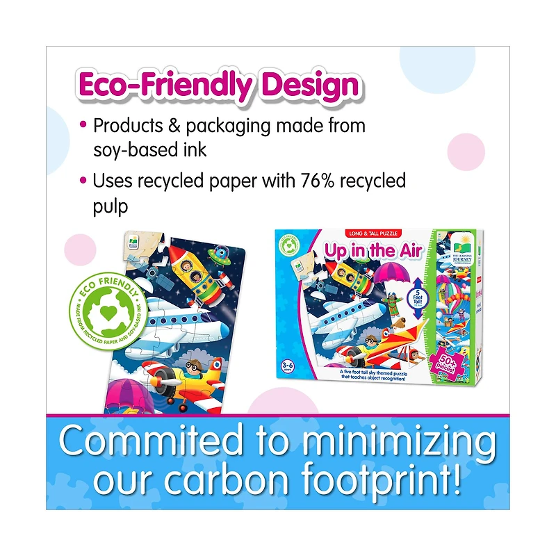 Long & Tall Puzzle - Up In the Air: 50+ Pcs