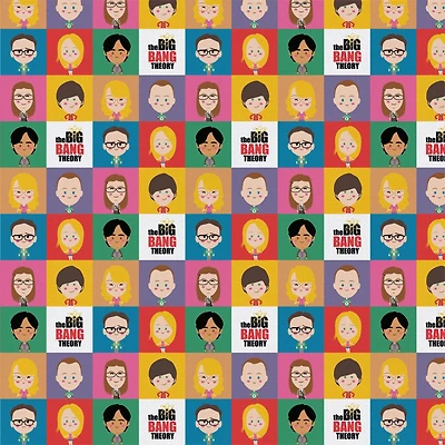 The Big Bang Theory Chibi Portrait Precut Cotton Fabric