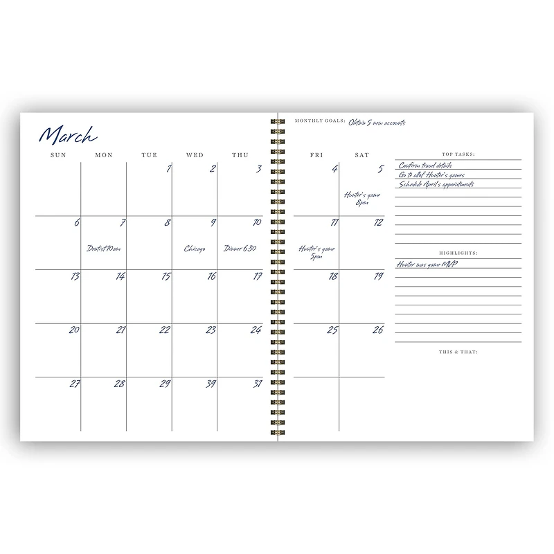 TF Publishing Undated Executive Weekly Planner