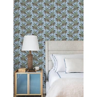 PrintFresh Bagheera Light Blue Peel & Stick Wallpaper
