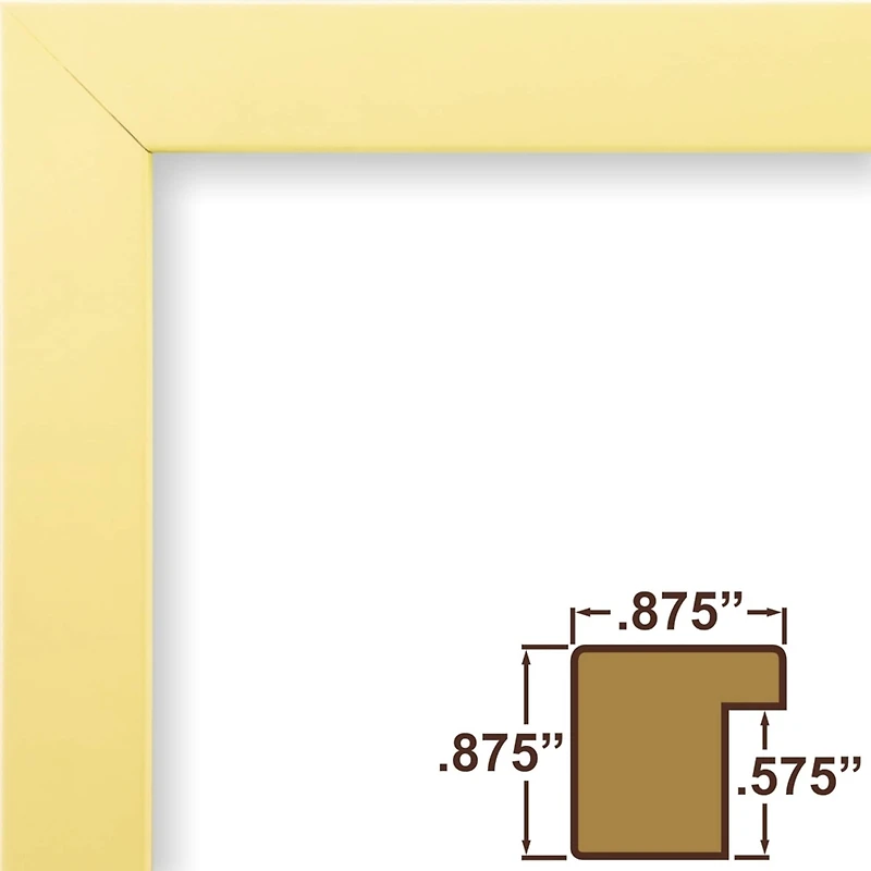 Craig Frames Confetti Custard Yellow Picture Frame