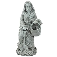 Design Toscano 16" St. Fiacre the Gardener's Patron Saint Outdoor Statue