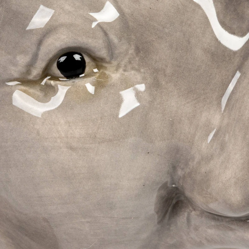 Hello Honey® 6.75" Round Ceramic Elephant Head Planter