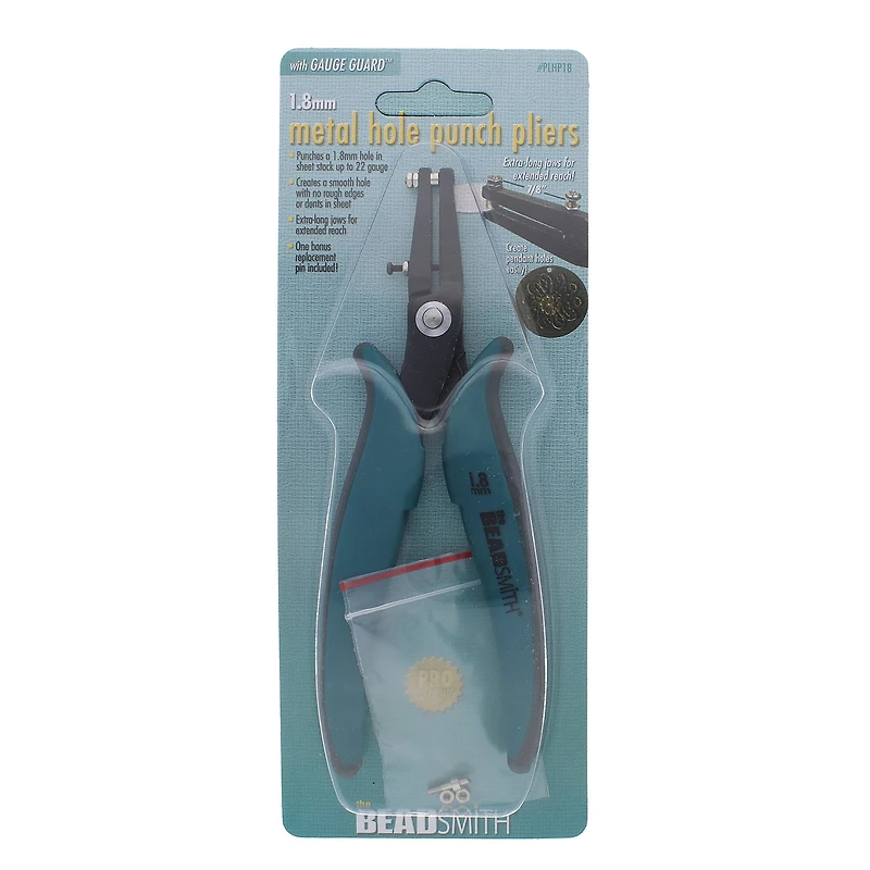 The Beadsmith® 1.8mm Punch Plier with Gauge Guard