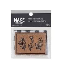 Mini Plaid & Natural Flower Doormat by Make Market®