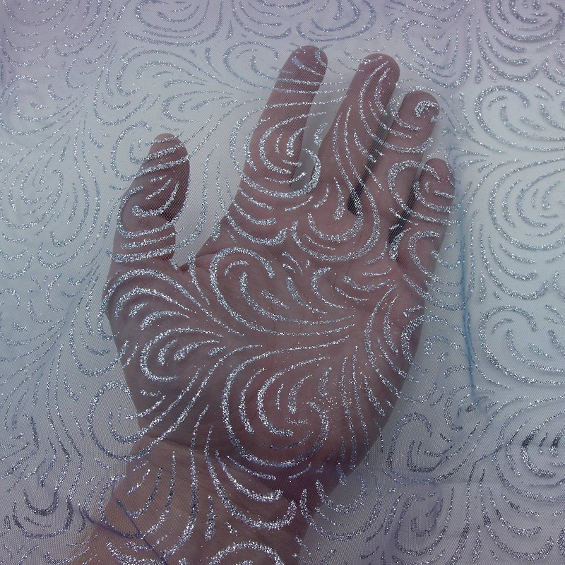 Wyla Purple & Silver Deco Mesh