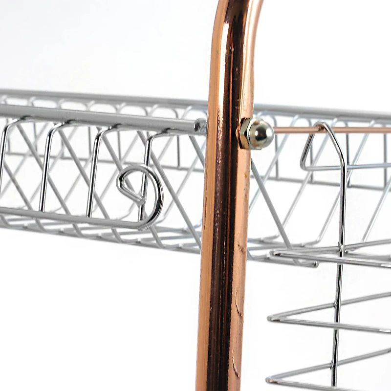 Better Chef 22" Chrome-Plated & Copper 2-Tier Dish Rack