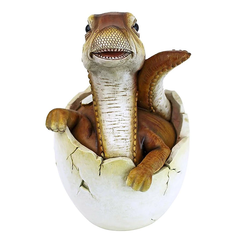 Design Toscano 7" Baby Raptor Dino Egg Statue