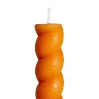 Hello Honey® 10" Camel Brown Unscented Twisted Taper Candles, 2ct.