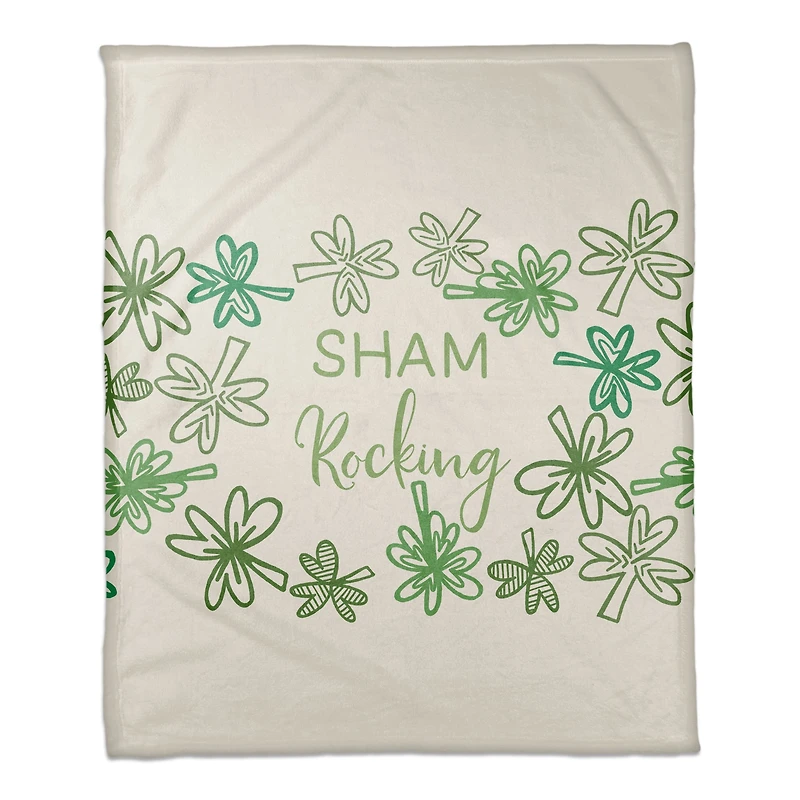Sham Rocking 50" x 60" Coral Fleece Blanket