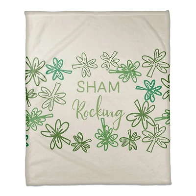Sham Rocking 50" x 60" Coral Fleece Blanket