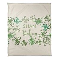 Sham Rocking 50" x 60" Coral Fleece Blanket