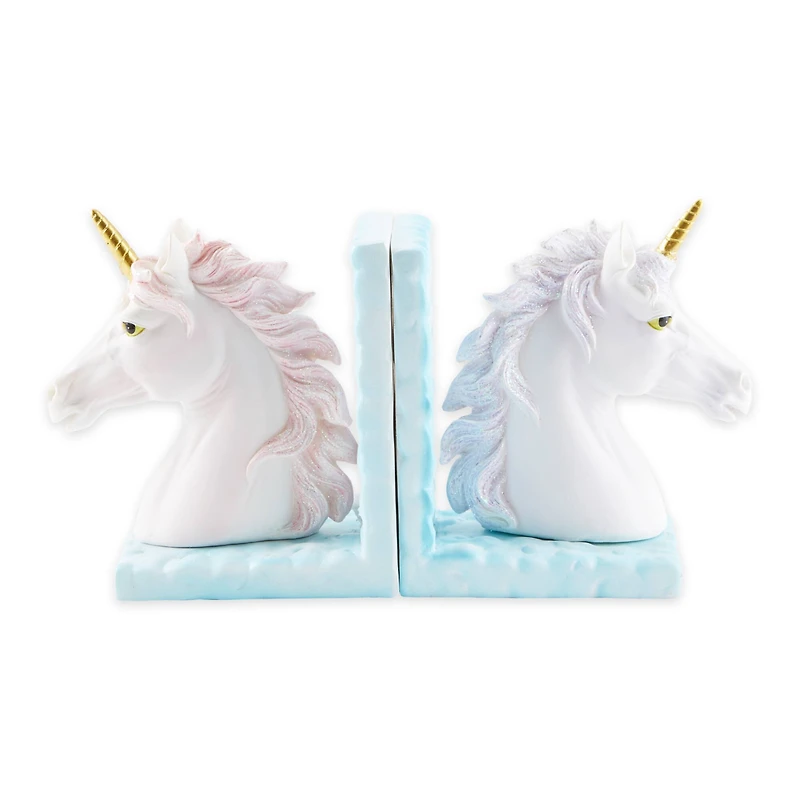 Magical Unicorn Bookends 8" x 3" x 5