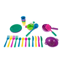 Toy Time Kids Play Dish Set With Dish Drainer