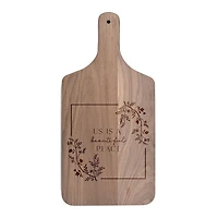 8" x 17" Us Beautiful Place Walnut Paddle Cutting Board