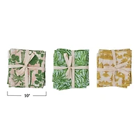 Hello Honey® Tropical Mix Printed Cotton Cocktail Napkin Set