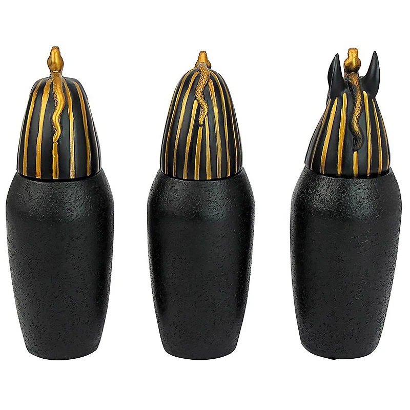 Design Toscano The Three Egyptian Canopic Jars of the Pharaoh's Tomb