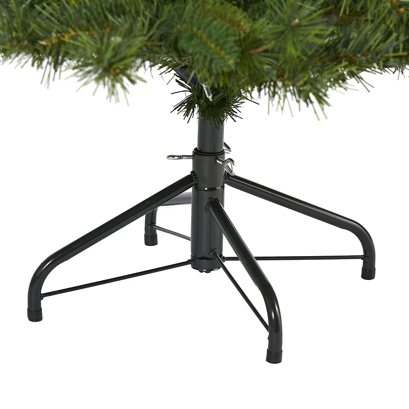 6ft. Pre-Lit Wyoming Mixed Pine Artificial Christmas Tree, Clear LED Lights