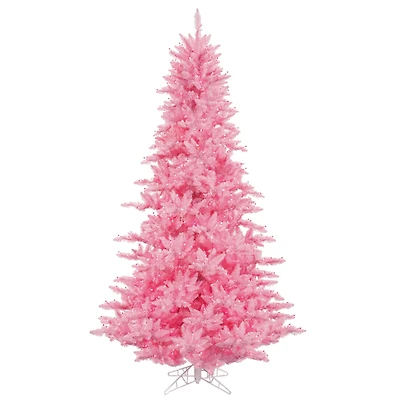 3ft. Pre-Lit Pink Fir Artificial Christmas Tree, Pink Lights