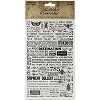 Idea-Ology Remnant Rubs Rub-Ons 4.75"X7.75" 2/Pkg-Specimen