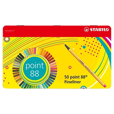 STABILO® Point 88 50 Color Pen Tin Set