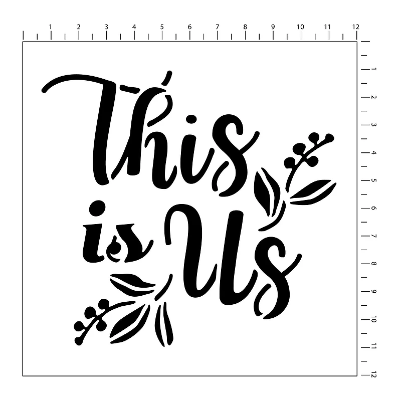 6 Pack: Home Sentiments Stencils by Craft Smart®, 12" x 12"