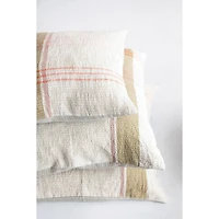 Hello Honey® 20" Woven Cotton & Linen Plaid Pillow
