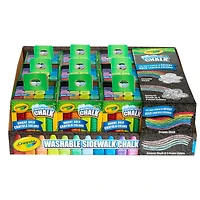 Crayola® Washable Sidewalk Chalk Tray, 12 Packs of 16