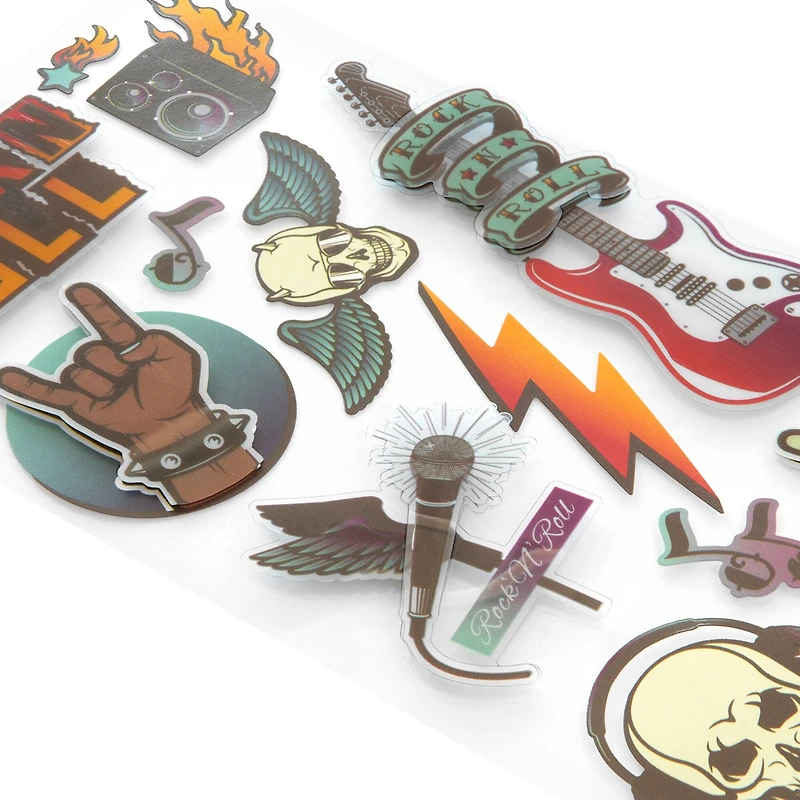 Rock and Roll Dimensional Stickers by Recollections™