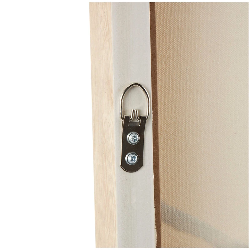 Black Wooden Abstract Wavy Line Framed Wall Art with Black Wooden Frame