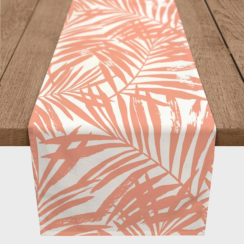 Tropical Leaves Table Runner
