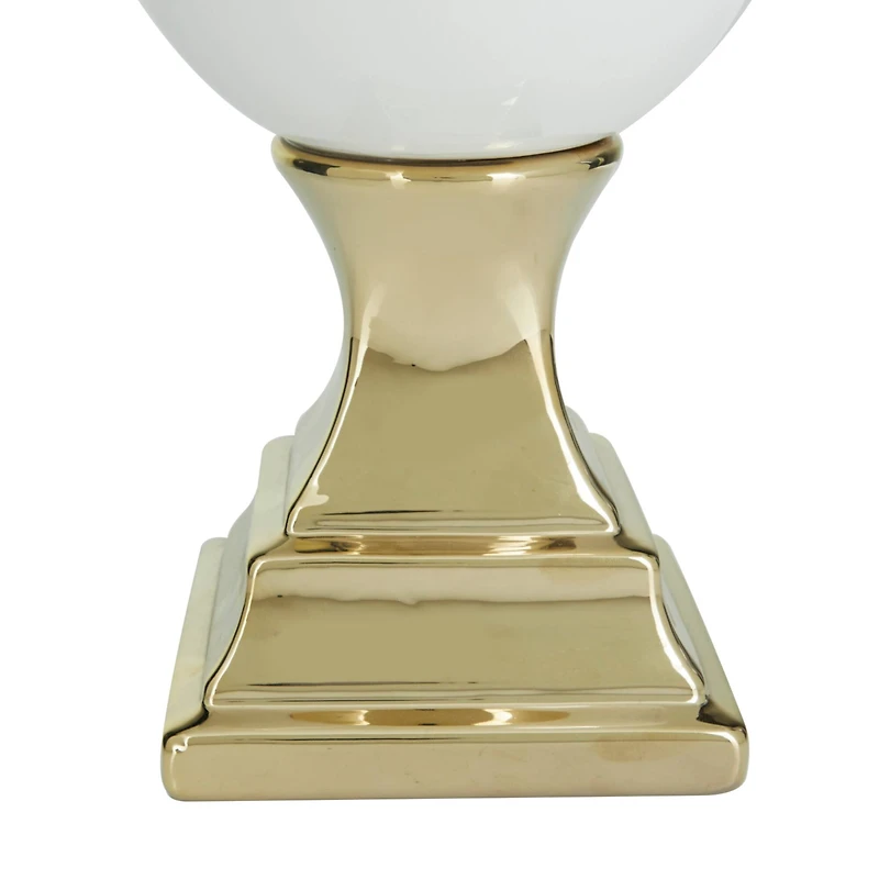 Gold Dolomite Glam Vase, 15" x 8" x 8"